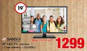 Sansui 19" HD Ready LED TV SLED19HD