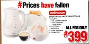 Mellerware Breakfast Pack Essentials(1.7Ltr Cordless Kettle, 2 Slice Toaster & 7 Egg Boiler)-For All