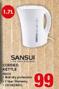 Sansui 1.7Ltr Corded Kettle SSK02