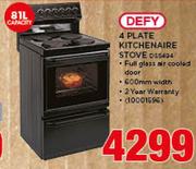 Defy 81Ltr 4 Plate Kitchenaire Stove DSS494