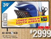 Diamond 39" HD Ready LED TV DFG39HDVM