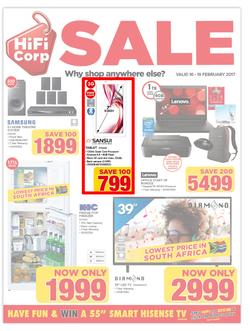 HiFi Corp : Sale (16 Feb - 19 Feb 2017), page 1