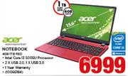 Acer Notebook 4GB-1TB RED