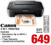 Canon 3 In 1 Printer MG2540S
