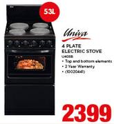 Univa 4 Plate Electric Stove U405B