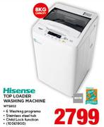 Hisense 8Kg Top Loader Washing Machine WTS802