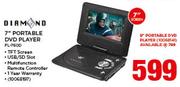 Diamond 7" Portable DVD Player FL-760D