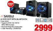 Sansui 2.1 DVD Hifi With Bluetooth