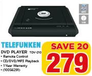 Telefunken DVD Player TDV-210
