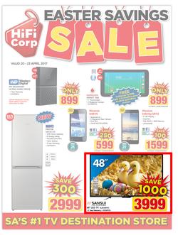 HiFi Corp : Easter Savings Sale (20 Apr - 23 Apr 2017), page 1