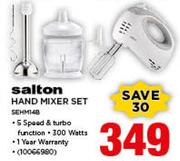 Salton Hand Mixer Set SEHM14B