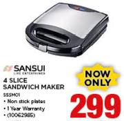 Sansui 4 Slice Sandwich Maker SSSM01
