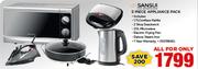 Sansui 5 Piece Appliance Pack-For All 