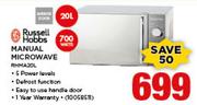 Russell Hobbs 20L Manual Microwave RHMA20L