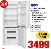 KIC 298Ltr Combi Fridge KBF630WH