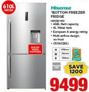 Hisense 610Ltr Bottom Freezer Fridge H610B1-WD