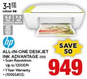 HP All-In-One Deskjet Ink Advantage 2135