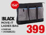 15.6" Black Move-It Ladies Bag L5W8046