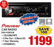 Pioneer Car Radio DEH-X1953UB