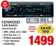 Kenwood Car Radio KMM-BT302BT