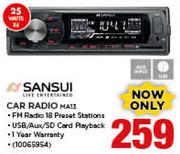 Sansui Car Radio MA13