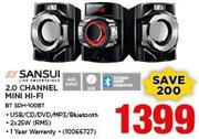 Sansui 2.0 Channel Mini Hi-Fi BT 5DH-100BT