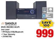 Sansui DVD Micro Hi-Fi SMD-210BT
