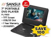 Sansui 9" Portable DVD Player