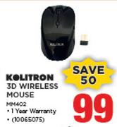 Kolitron 3D Wireless Mouse MM402