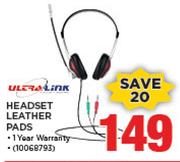Ultra-Link Headset Leather Pads