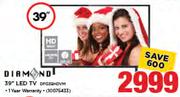 Diamond 39” LED TV 