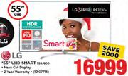 LG 55” UHD Smart TV
