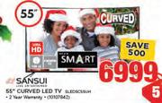 Sansui 55” Curved LED TV SLEDSCS55UH