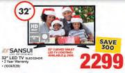 Sansui 32” LED TV SLED32HDR