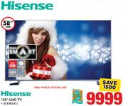 Hisense 58” UHD TV