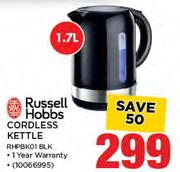 Russell Hobbs 1.7Ltr Cordless Kettle RHPBK01 BLK