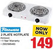 Pineware 2 Plate Hotplate PH1044C
