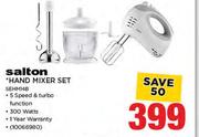Salton Hand Mixer Set SEHM14B