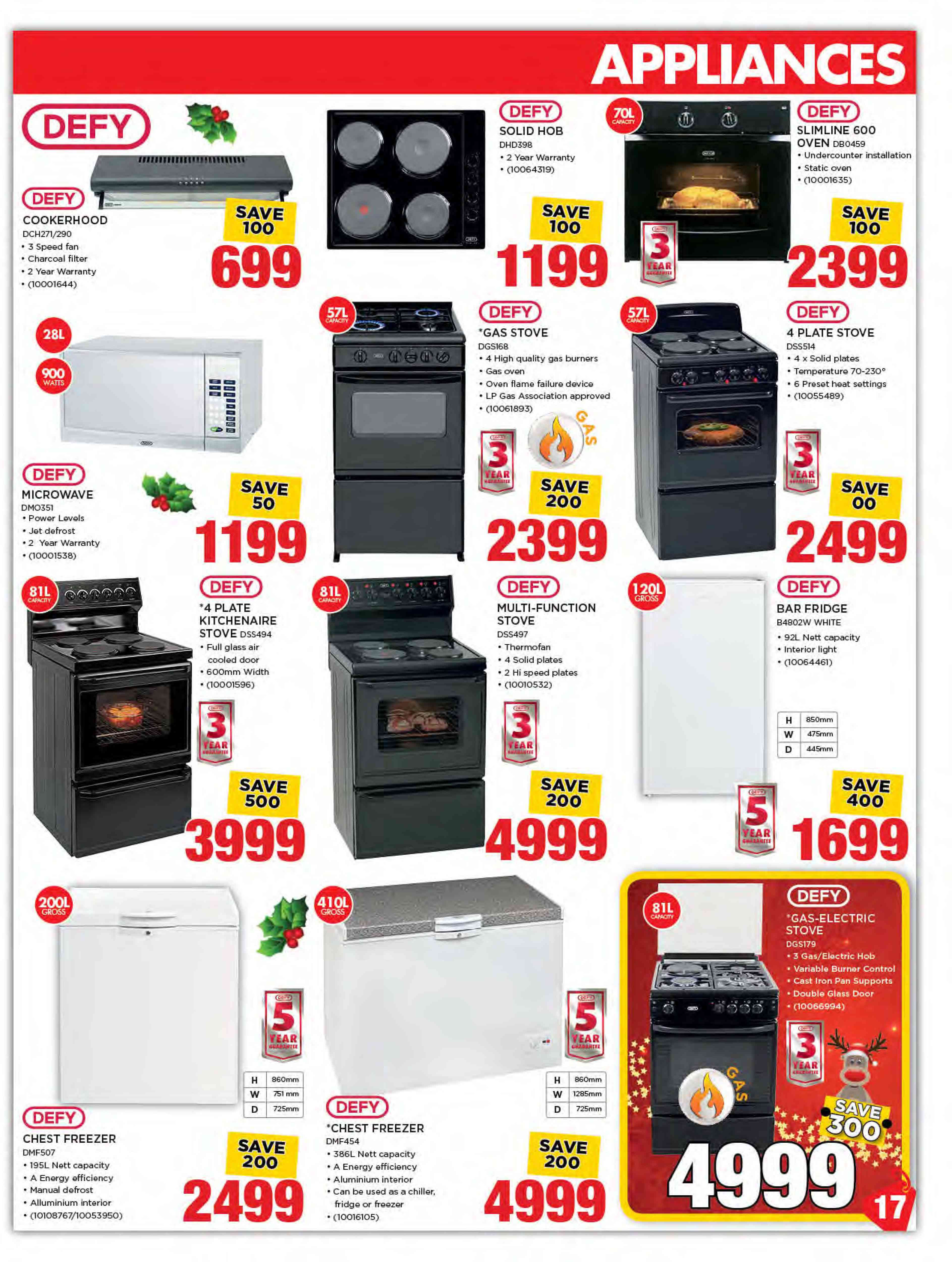 Special Defy 57Ltr Gas Stove DGS168 — www.guzzle.co.za