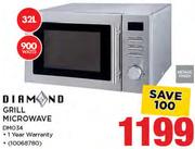 Diamond 32Ltr Grill Microwave DMO34