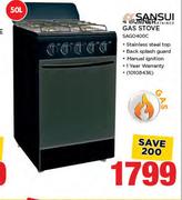 Sansui 50Ltr 4 Burner Gas Stove SAGO400C
