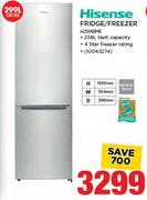 Hisense 299Ltr Fridge/Freezer (H299BME)