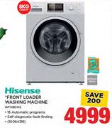 Hisense 8Kg Front Loader Washing Machine WFH8014S
