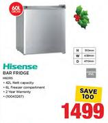 Hisense 60Ltr Bar Fridge H60RS
