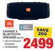 JBL Charge 3 Bluetooth Speaker BLACK