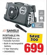 Sansui Portable PA System PPA 150