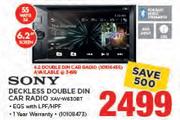 Sony 6.2 Double Din Car Radio