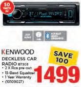 Kenwood Deckless Car Radio BT303