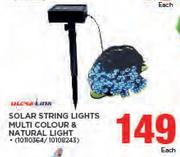 Ultra Link Solar String Lights Multi Colour & Natural Light-Each