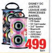 Disney DC Justice League & Princess Barrel Speaker-Each